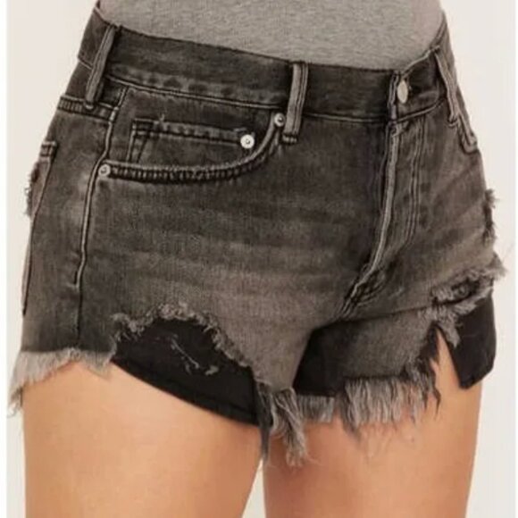 NWOT FREE PEOPLE Loving Good Vibrations Cutoff Shorts Size 31 - Picture 2 of 5